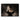 Velvet Refusal canvas print: a woman in a brown velvet dress holding a gloved hand up in front of her face, hung on a wall