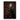 Burgundy Verdict canvas print: an older lady in a black lace dress flinging red wine from her glass, hung on a wall