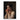 Impudent Appetite canvas print: a dark-haired woman in an ivory dress biting into a peach, hung on a wall